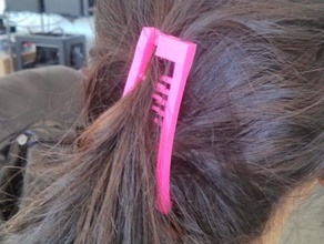banana hair clip accessories 3d print model - Mito3D