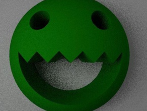 polycount logo greentooth games easteregg smile 3d print model - Mito3D