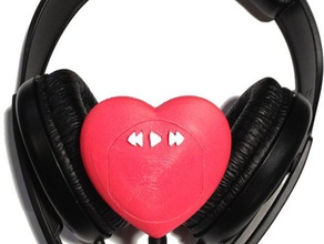 mixtape heart diy 3d print model - Mito3D