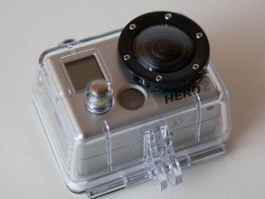 moved gopro lens cap camera alibre occupy thingiverse parametric 3d print model - Mito3D