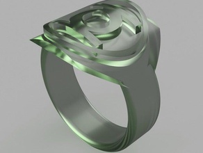 lanterna verde anello modelli 3d print model - Mito3D