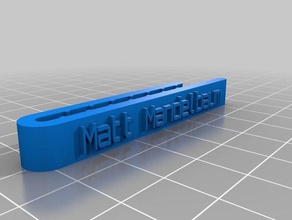 mon personnalisés cravate accessoires 3d print model - Mito3D