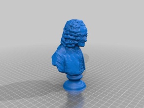 voltaire las esculturas 123dcatch art captura 3d print model - Mito3D