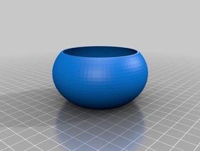 smooth bowl 1mm household customized 3d print model - Mito3D