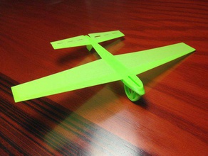 print throw 2 toy game accessories airplane glider 3d print model - Mito3D