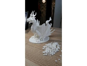 orman ejderhası destek gerekli yaratıklar dutchmogul şekil 3d print model - Mito3D