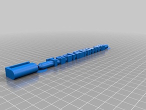 caneta personalizada techera office 3d print model - Mito3D