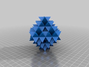 fractale geometrie h4 math Kunst 3d print model - Mito3D