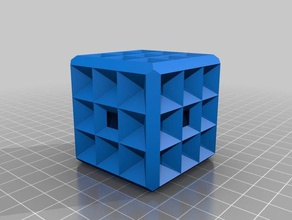 geometrie fractale k3 les mathématiques art cube 3d print model - Mito3D