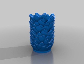 leaf vase 2 other 3d print model - Mito3D