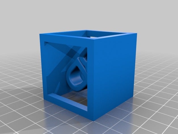 cubo con scritta 3d gadgets 3D print model - Mito3D