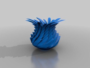 leaf vase 8 other 3d print model - Mito3D