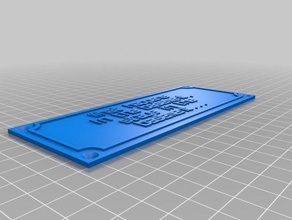 basement sign signs logos customized 3d print model - Mito3D