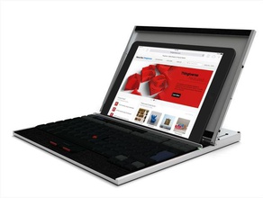 tablet titolare tastiera thinkpad trackpoint bluetooth caso ipad mouse 3d print model - Mito3D