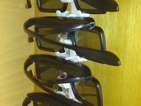hanger samsung 3d glasses tool holders boxes 3d print model - Mito3D