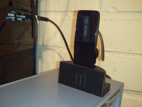 xbox 360 sem fio bluetooth fone de ouvido carregamento doca vídeo jogos 3d print model - Mito3D