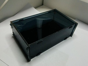 parametric case snap-on fittings diy box cnc electronics lasercut 3d print model - Mito3D