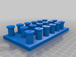 mi personalizados paramétrico de la banda goma del telar juguete juego accesorios 3d print model - Mito3D