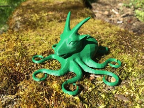octogoat hayvanlar octocat ahtapot 3d print model - Mito3D