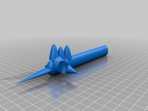sango snaget 3d printing doodle medieval spear weapon 3d print model - Mito3D