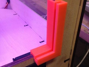 el replicador de panel titular 3d la impresora accesorios acrílico puerta capucha láser lasercut cortadora actualización 3d print model - Mito3D