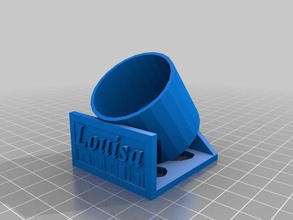 louisa tırnak cilası tutucu aksesuarlar 3d print model - Mito3D