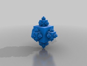 kubische Fraktale Mathematik 3d print model - Mito3D