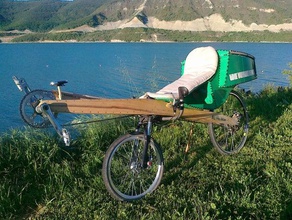 aliaciklo alialigno 2 other bentbike biciklo bicycle bois kusxbiciklo velo couche wood 3d print model - Mito3D