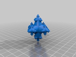 cubic fractal rounded math 3d print model - Mito3D