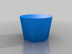 mon personnalisés polygone morph vase les conteneurs 3d print model - Mito3D