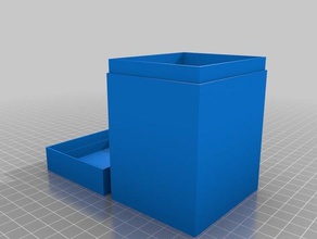 my customized mtg deck box 100 cards games 3d print model - Mito3D