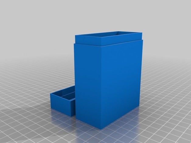 my customized mtg deck box 40 cards games 3D print model - Mito3D