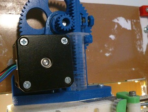 spritzstruder 3d a impressora extrusoras o chocolate argila geada engrenagem mendel90 colar rack seringa 3d print model - Mito3D