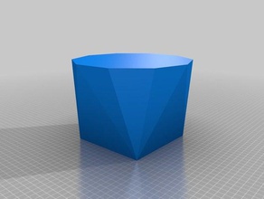 meu personalizados polígono morph vaso contentores 3d print model - Mito3D