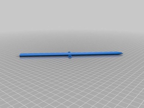 knitting needles size 9 household supplies customized 3d print model - Mito3D