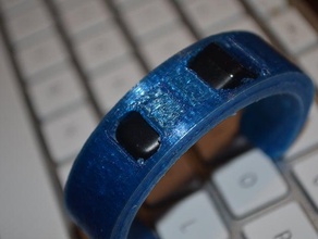 customizable fitbit flex arc band updated bracelets customizer openscad 3d print model - Mito3D
