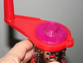 snoopy sno cone machine replacement locking cap parts kids kitchen openscad sno-cone snow 3d print model - Mito3D