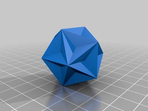 konkave Polyeder math Kunst openscad 3d print model - Mito3D