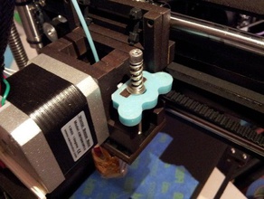 qu-bd extruder spring plate handles 3d printer parts oneup twoup 3d print model - Mito3D