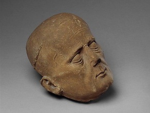 head cleric tomb effigy scans replicas art met museum rough sculpture 3d print model - Mito3D