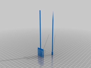 collapsible fork chopstick 3d printing 3d print model - Mito3D