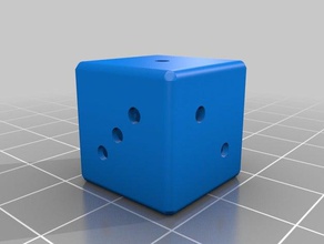 hollow dice customized 3d print model - Mito3D