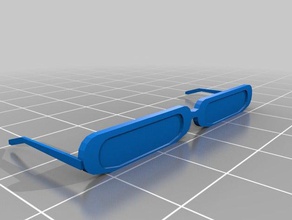 2 lunette gözlük özelleştirilmiş 3d print model - Mito3D