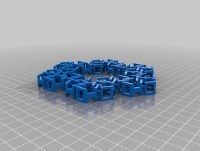 mon personnalisés hohoho tissu hexagonal de la chaîne mail v3 décor 3d print model - Mito3D