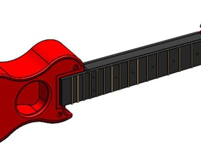 3d-gedruckte les paul ukulele Drucker Teile 3d print model - Mito3D