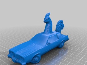 larz tavuk shack chickenmobile araç yakalandı tarama 3d print model - Mito3D