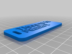 etiqueta de bagagem pesada em relevo organização personalizado 3d print model - Mito3D