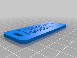 luggage label shalf way organization customized 3d print model - Mito3D