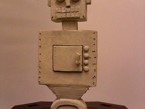 ceramic robot allison veldheer art makerbotdigitizer scan 3d print model - Mito3D