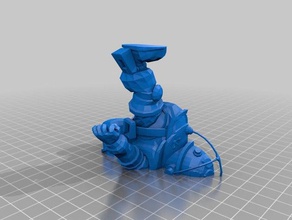big daddy gesplittet Kreaturen bioshock Charakter figur Abbildung Spiel Roboter 3d print model - Mito3D